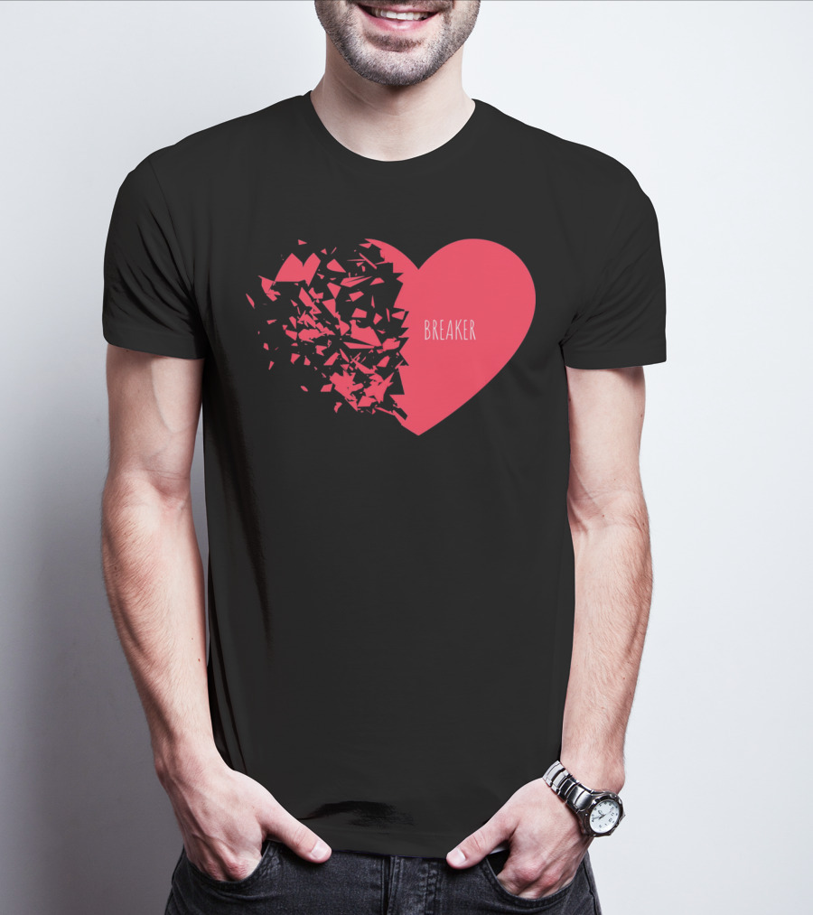 Funny Valentines Day Heart Breaker T-Shirt