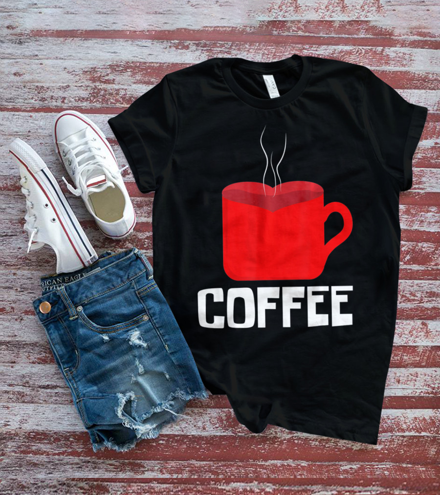 Funny Valentines Coffee Heart Mug Valentine's Day T-Shirt