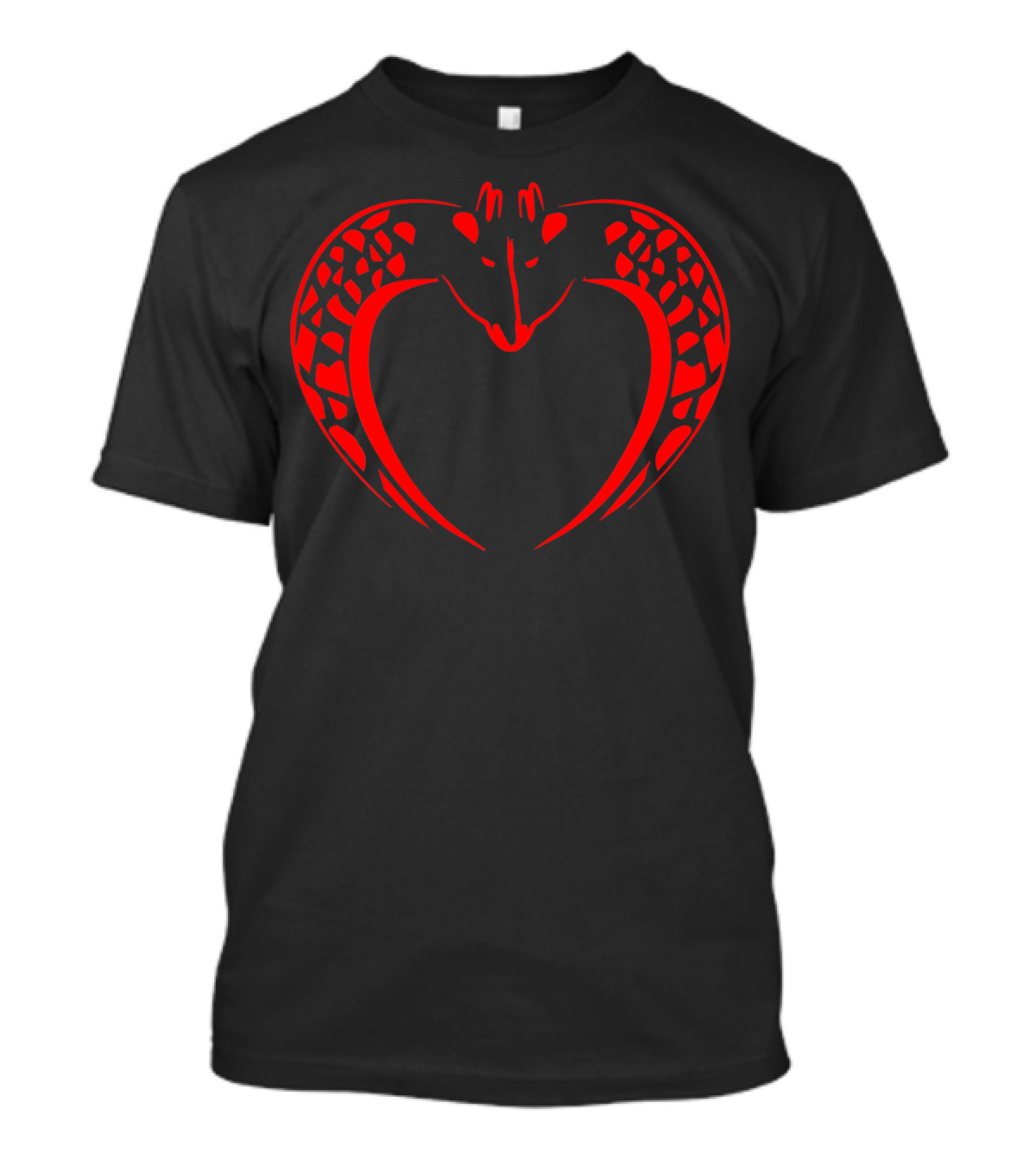 Giraffes Heart Valentine's Day Love T-Shirt