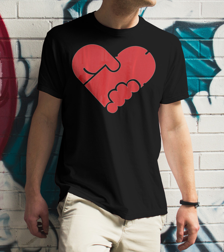Hilarious Puzzle Heart For Single Men In Valen T-Shirt