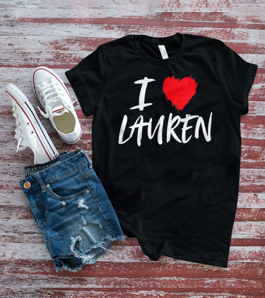 I Love Lauren Valentine T-Shirt