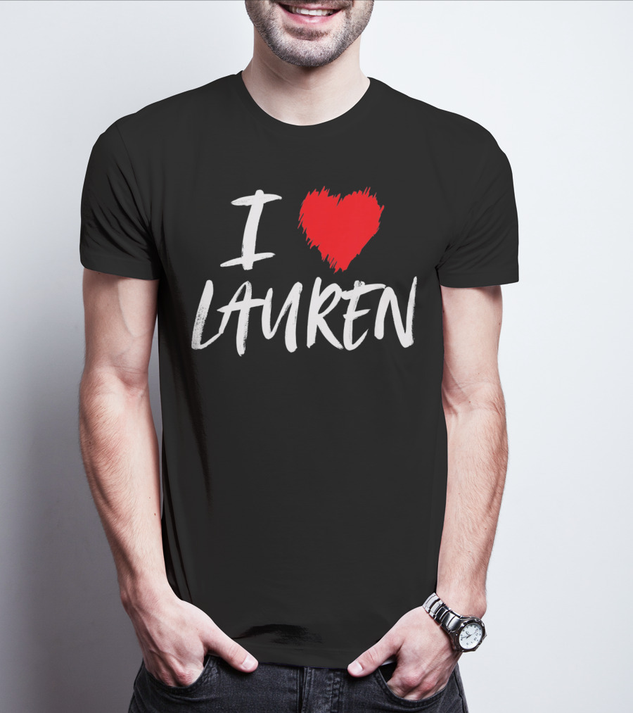 I Love Lauren Valentine T-Shirt