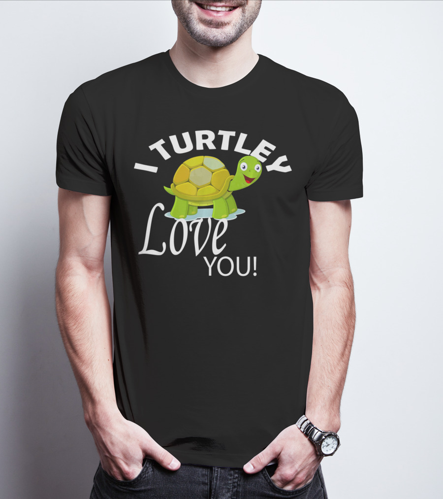 I Turtley Love You Cute Valentine Turtle T-Shirt