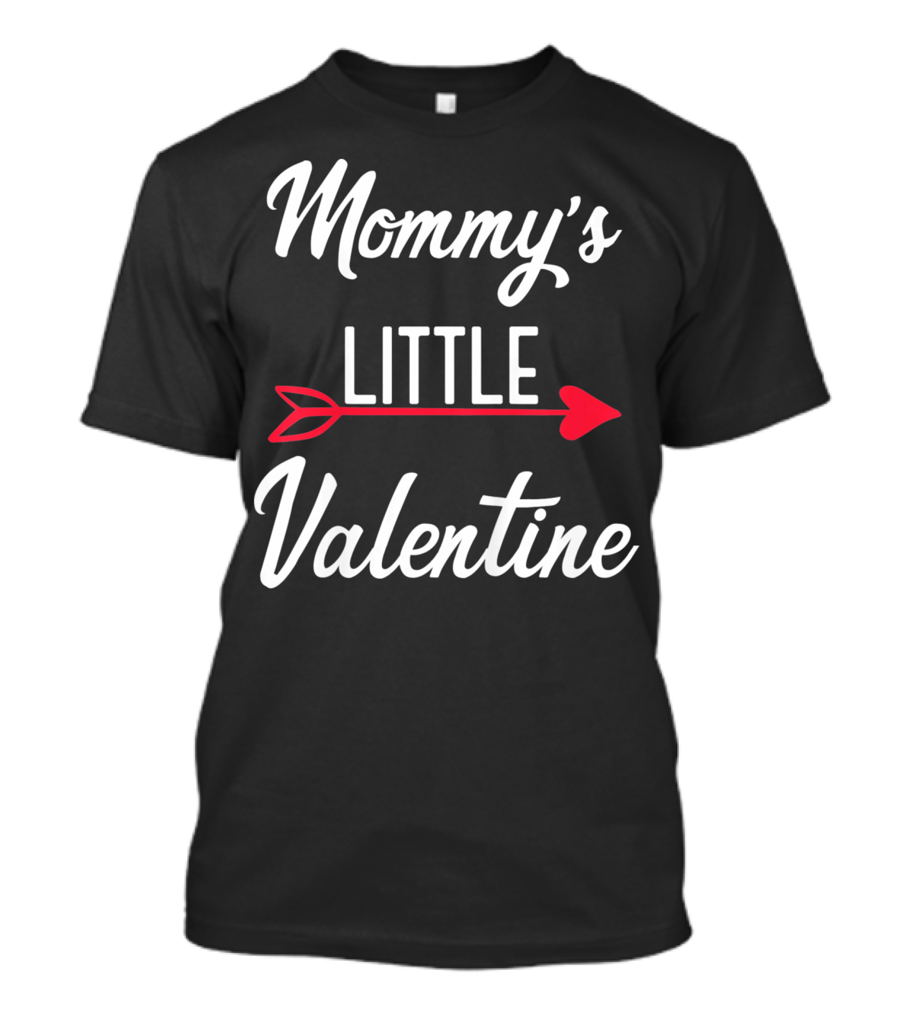 Mommy's Little Valentine Arrow Heart Kids Mommy And Me Valentines T-Shirt