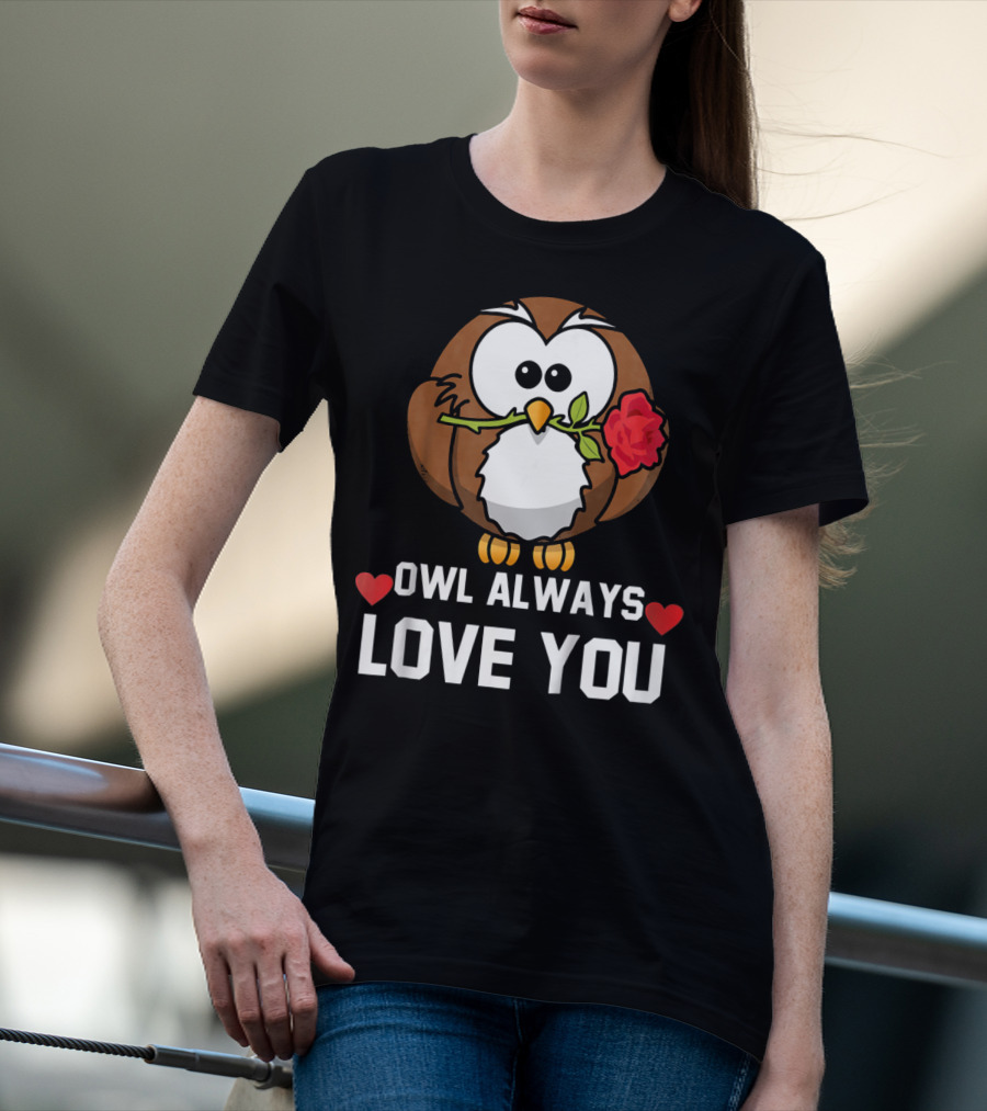 Owl Always Love You Funny Valentine Kids T-Shirt
