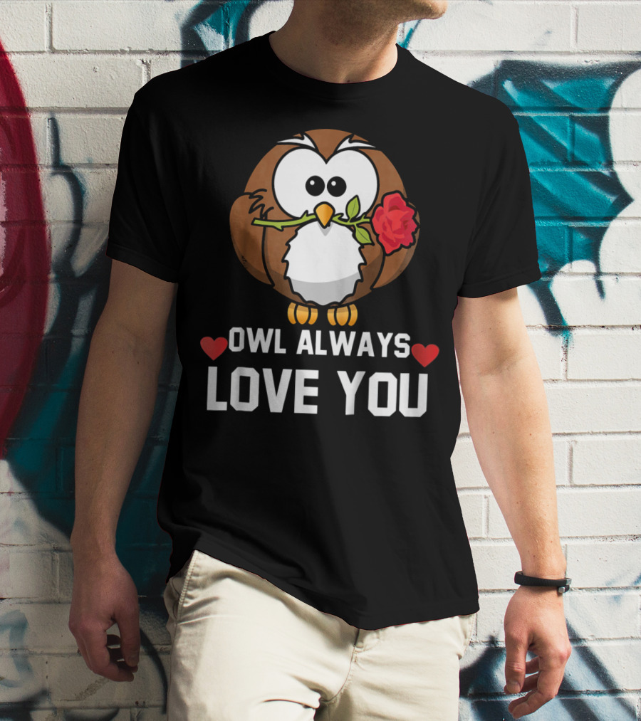 Owl Always Love You Funny Valentine Kids T-Shirt