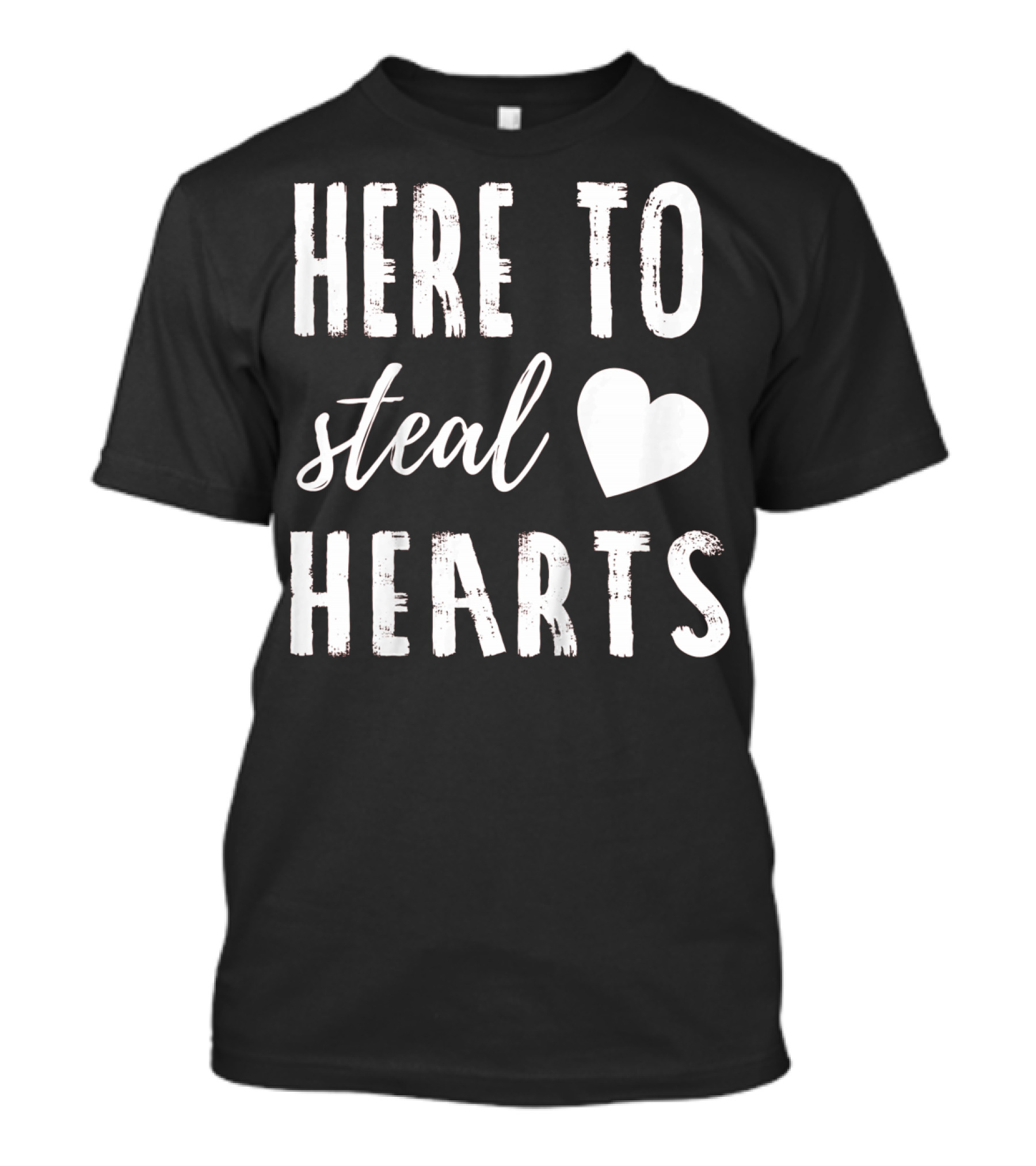 Here To Steal Hearts Kids Valentines Day T-Shirt