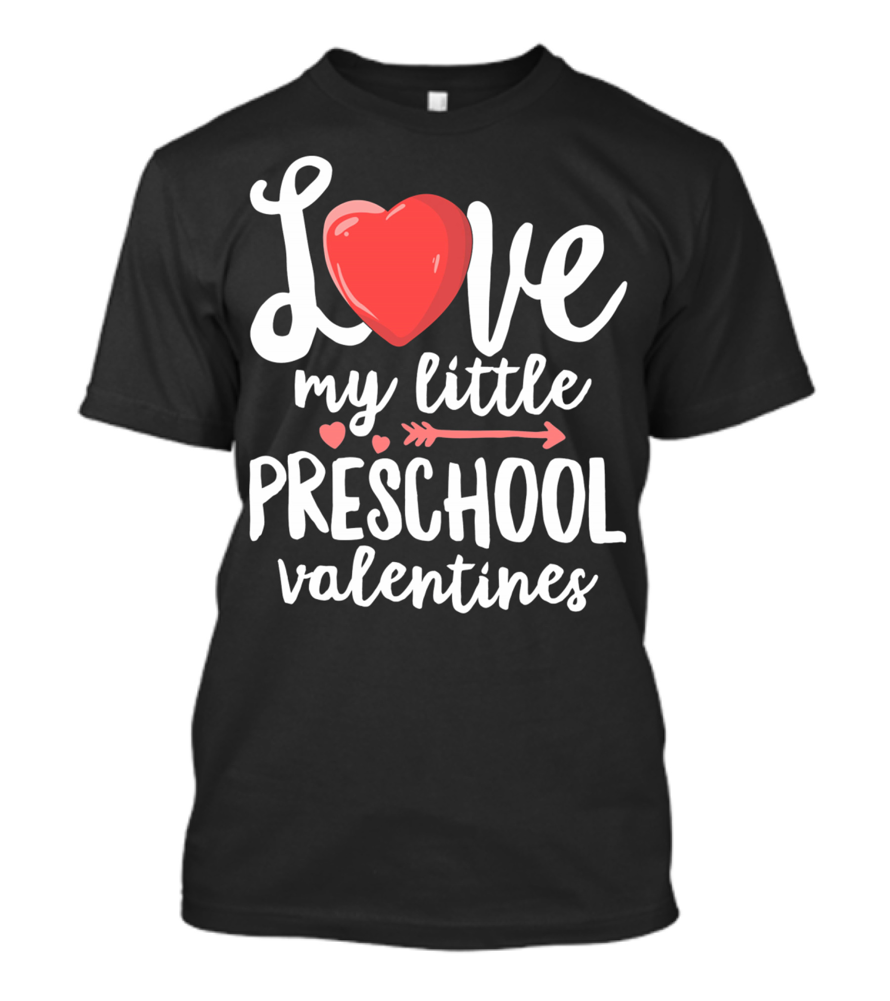 Love My Little Preschool Valentines Heart Arrow T-Shirt