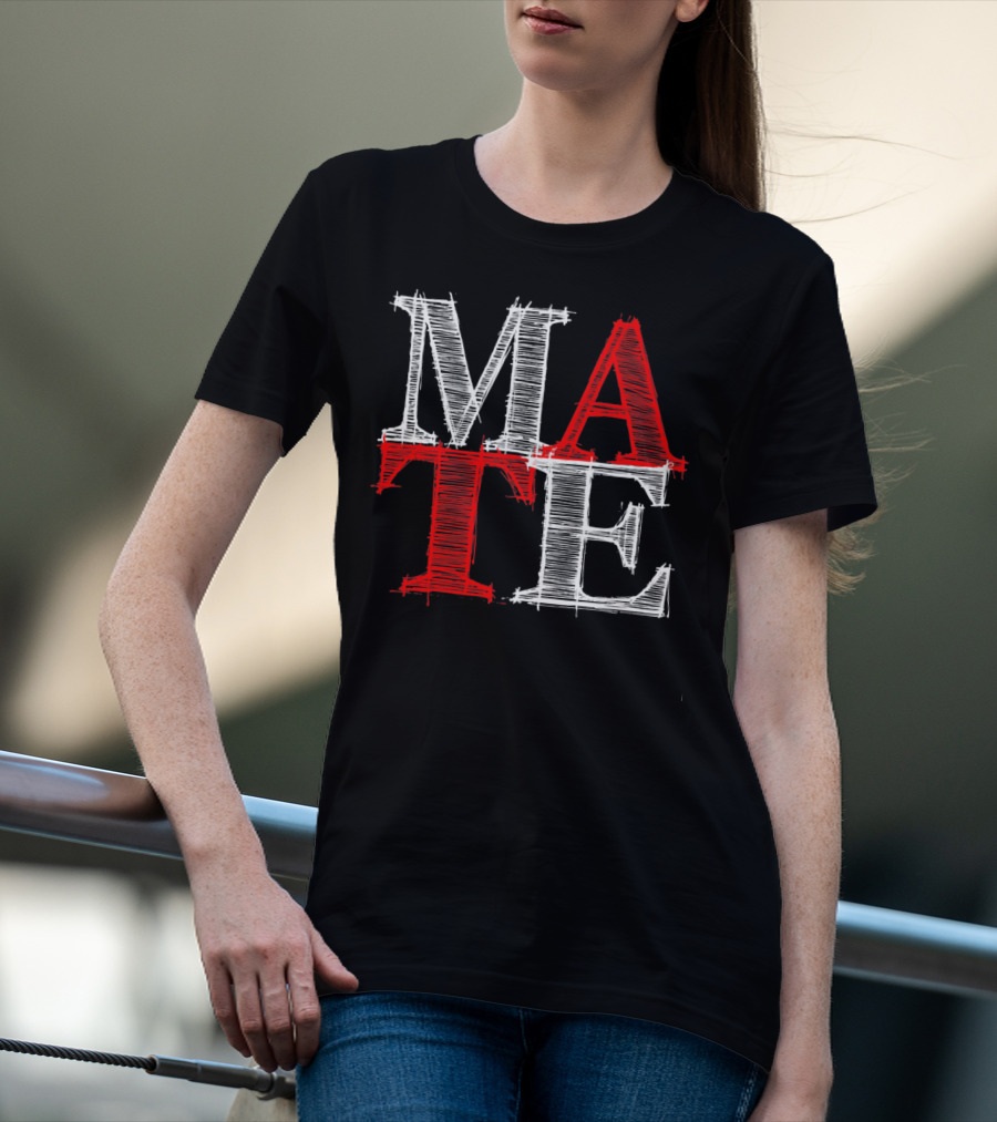 PREMIUM Couples Vale MATE Text T-Shirt