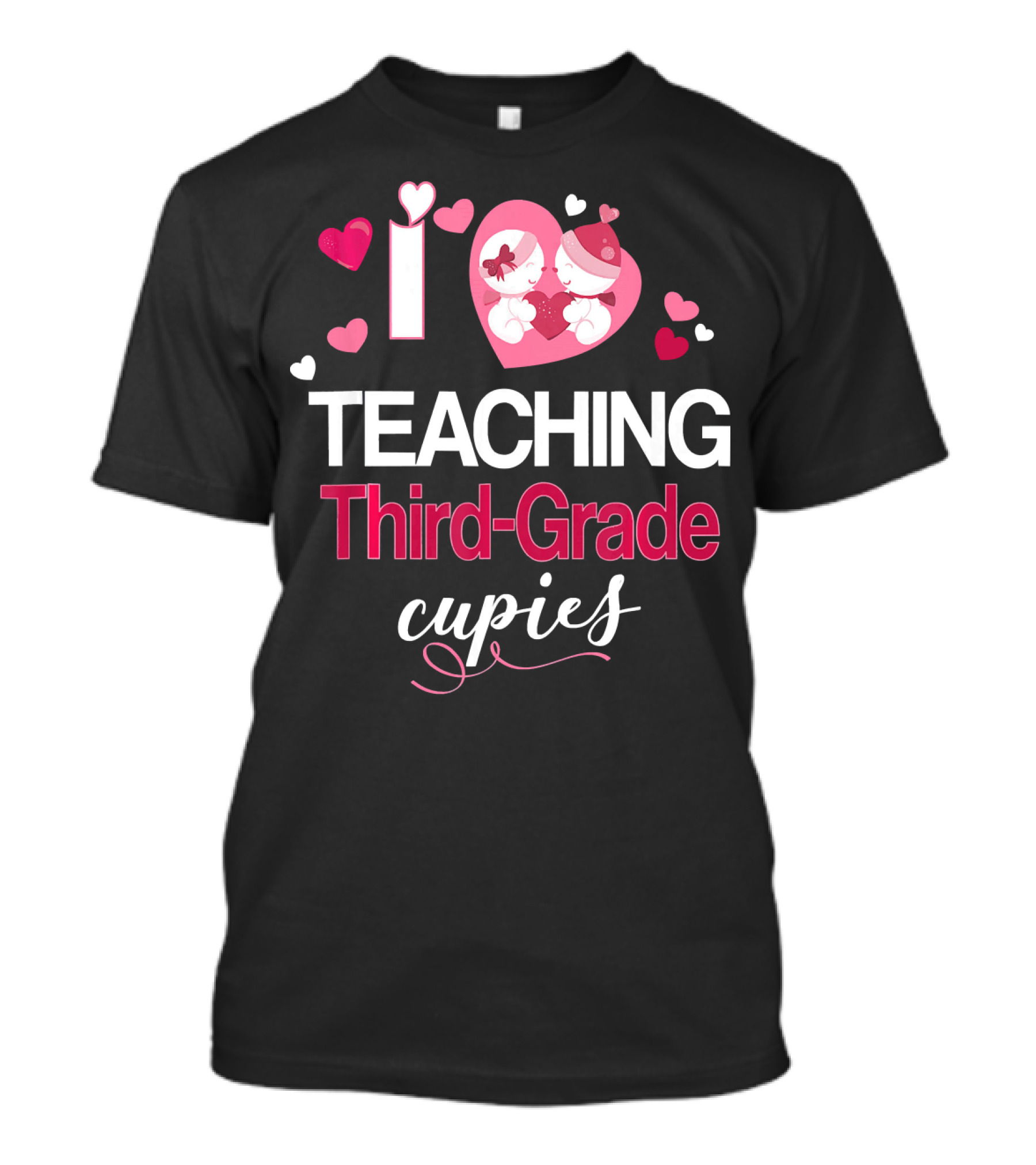 I Love Teaching Third-Grade Cupids Valentine T-Shirt