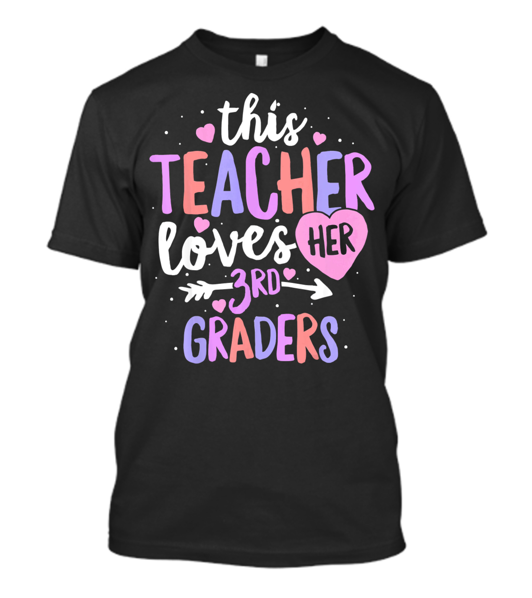 This Teacher Loves Her 3rd Graders With Heart And Arrow T-Shirt