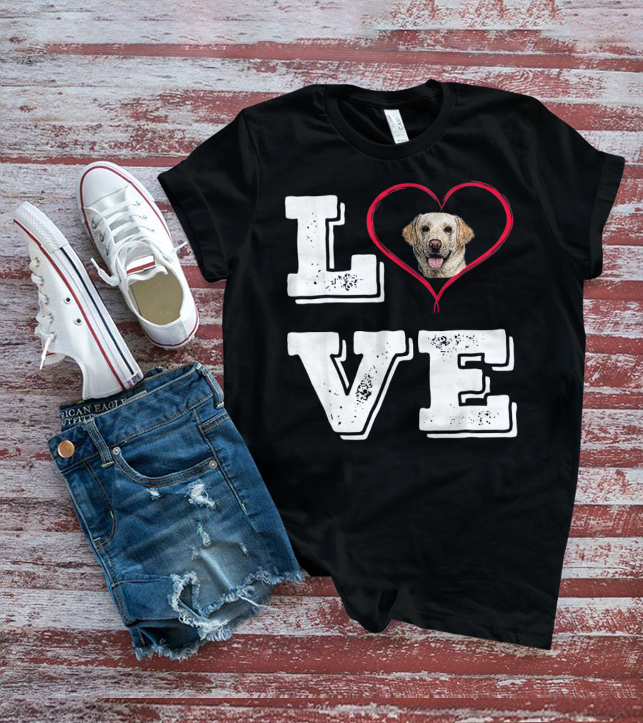 Labrador Retriever Love Heart T-Shirt