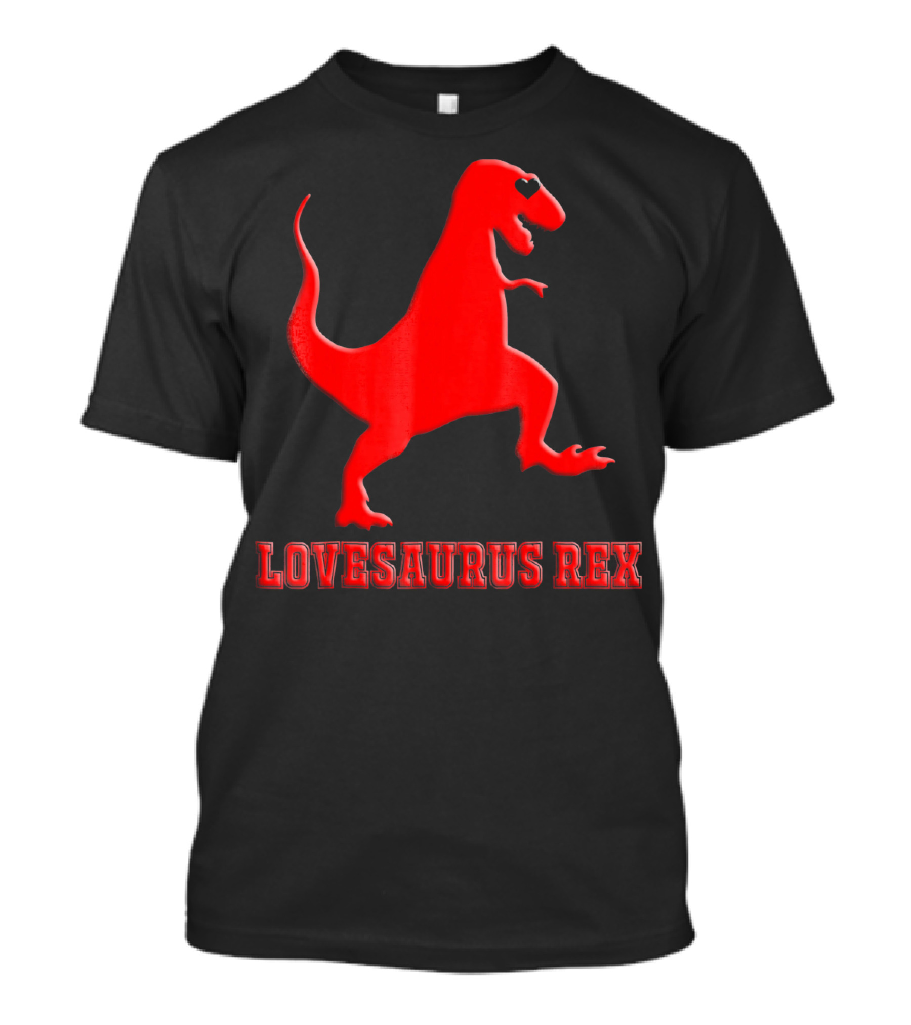 Lovesaurus Rex Dinosaur Heart Valentine T-Shirt