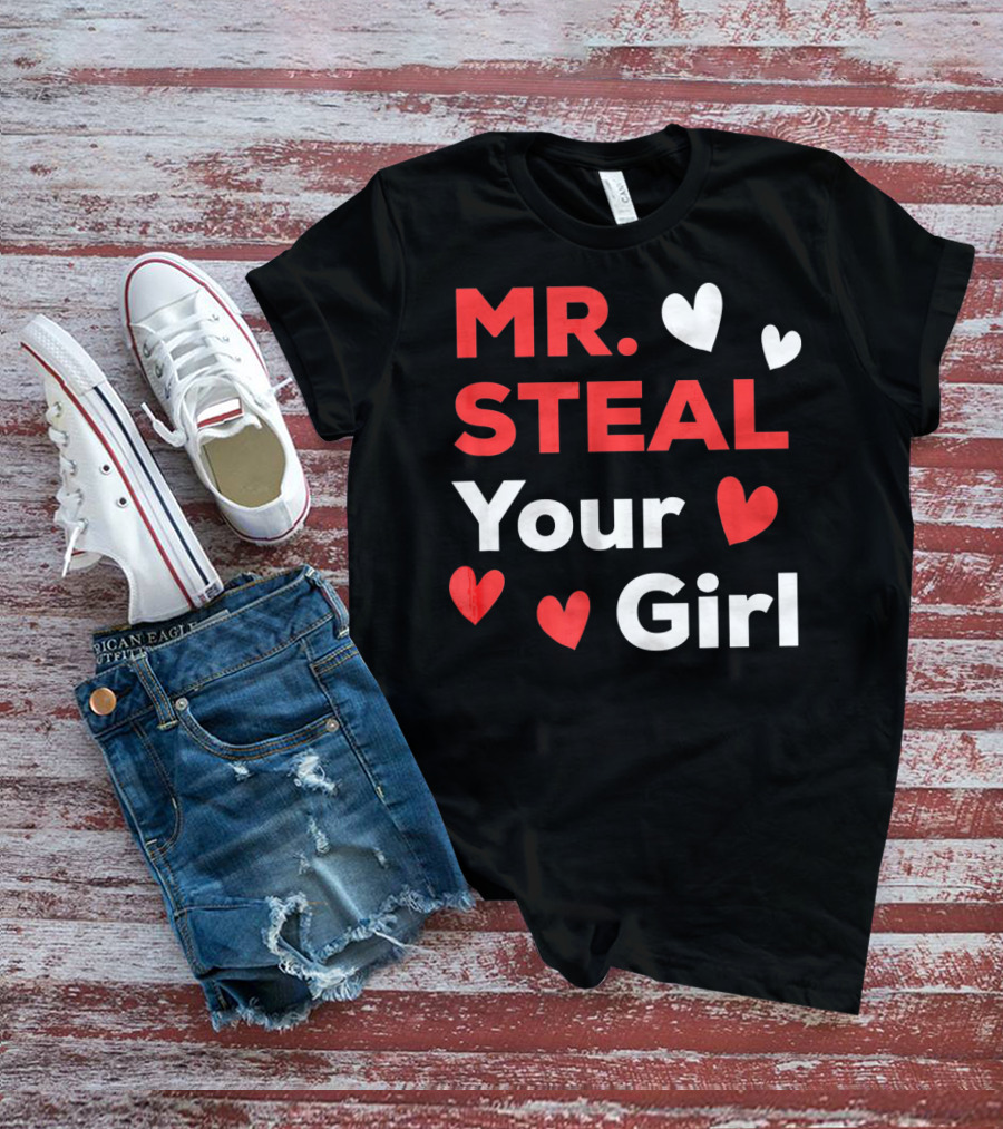 MR. STEAL YOUR GIRL Boys Funny Vale T-Shirt