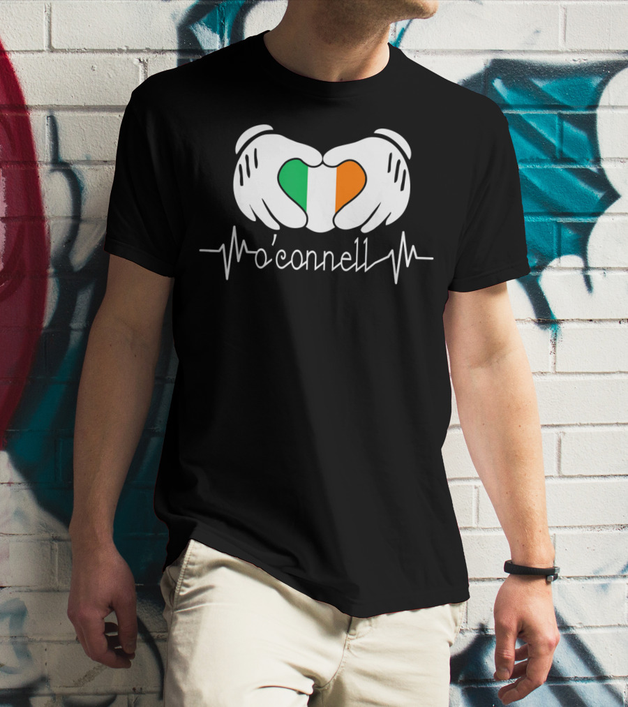 Irish Heartbeat O'Connell Hands Flag T-Shirt