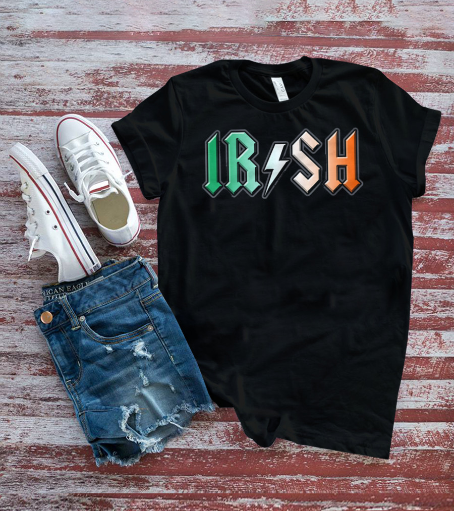 IRISH Metal Lightning Bolt Power T-Shirt