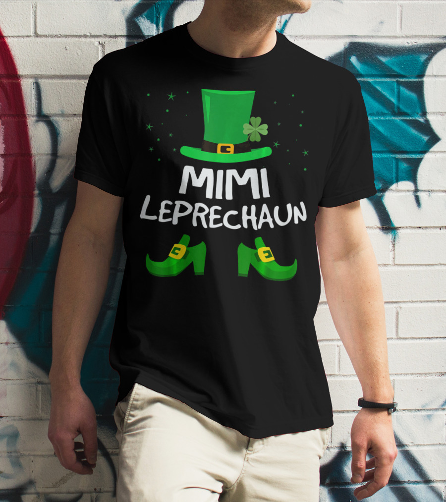 Mimi Leprechaun Saint Patricks Hat Shoes Shamrocks T-Shirt