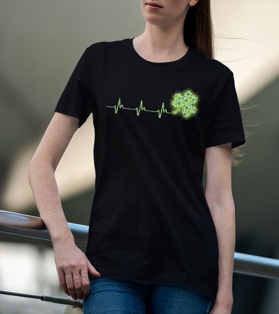 HeartBeat Shamrock St Patricks Day T-Shirt