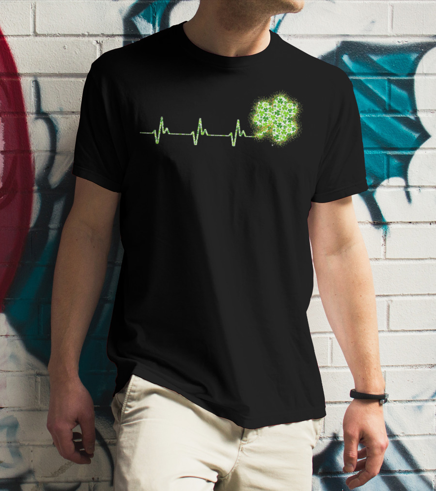 HeartBeat Shamrock St Patricks Day T-Shirt