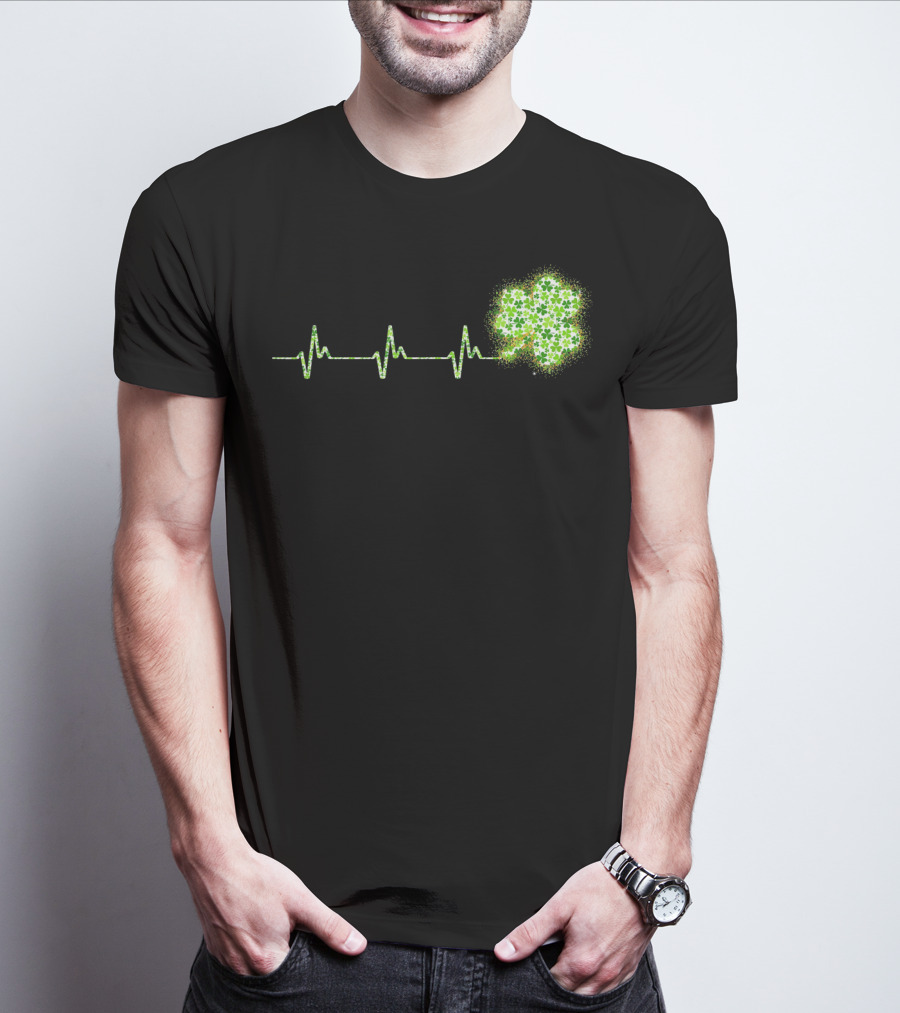 HeartBeat Shamrock St Patricks Day T-Shirt