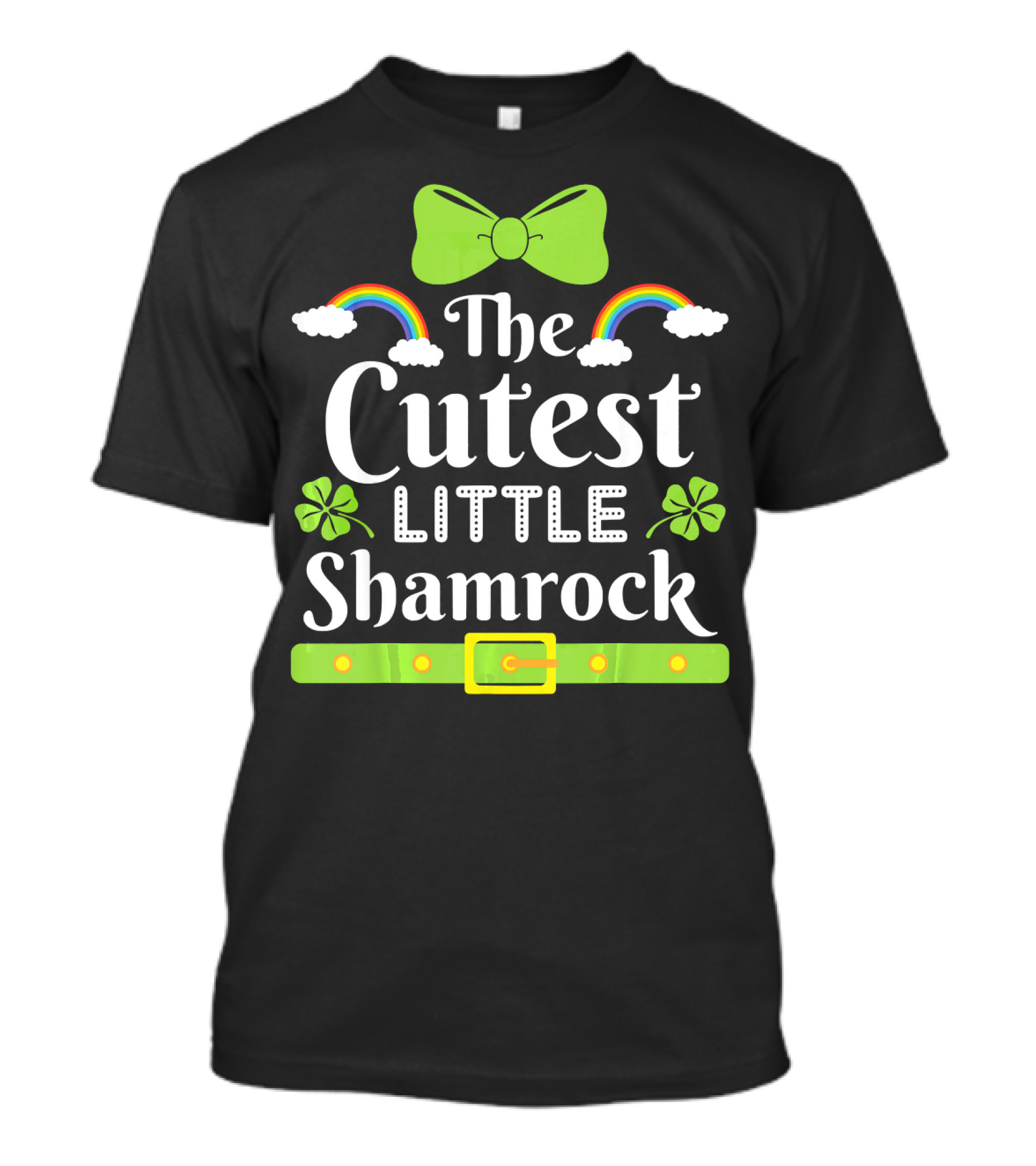 The Cutest Little Shamrock Rainbows And Leprechaun Costume T-Shirt
