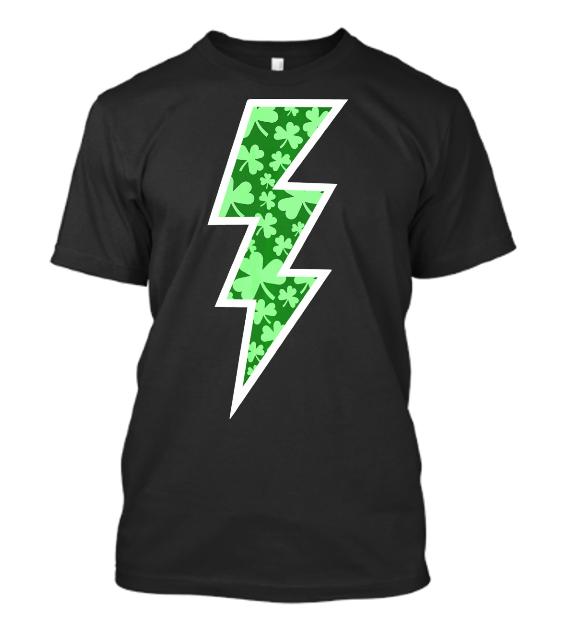 Lucky Irish Clover Lightning Bolt St. Patricks T-Shirt