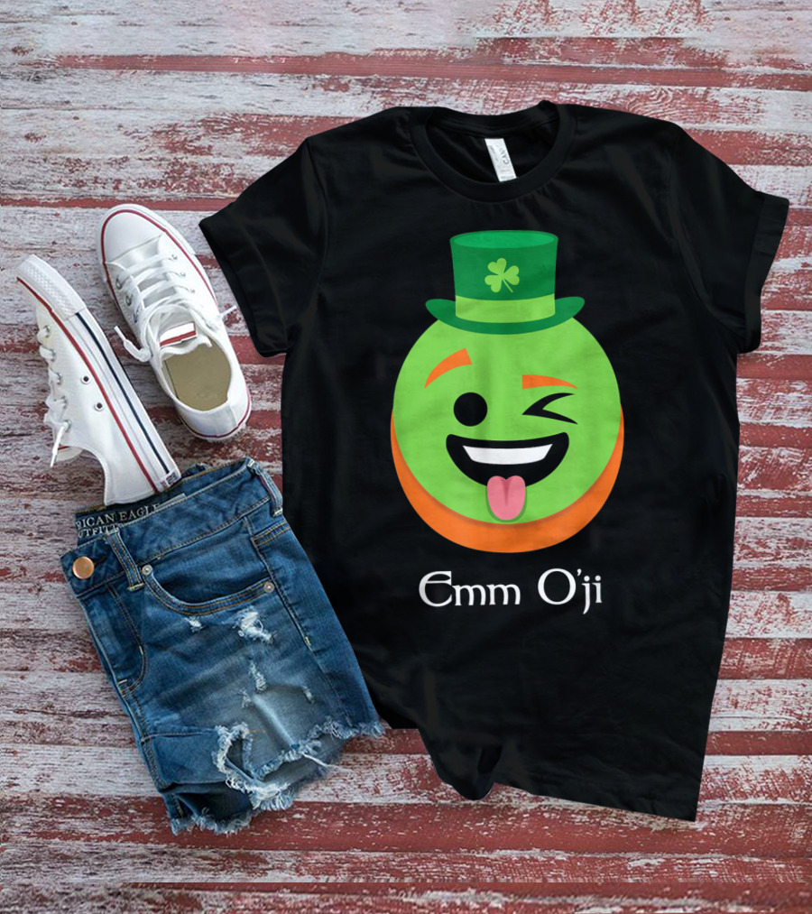Emm O'ji Happy Saint Patricks Day Emoji Irish Fun T-Shirt