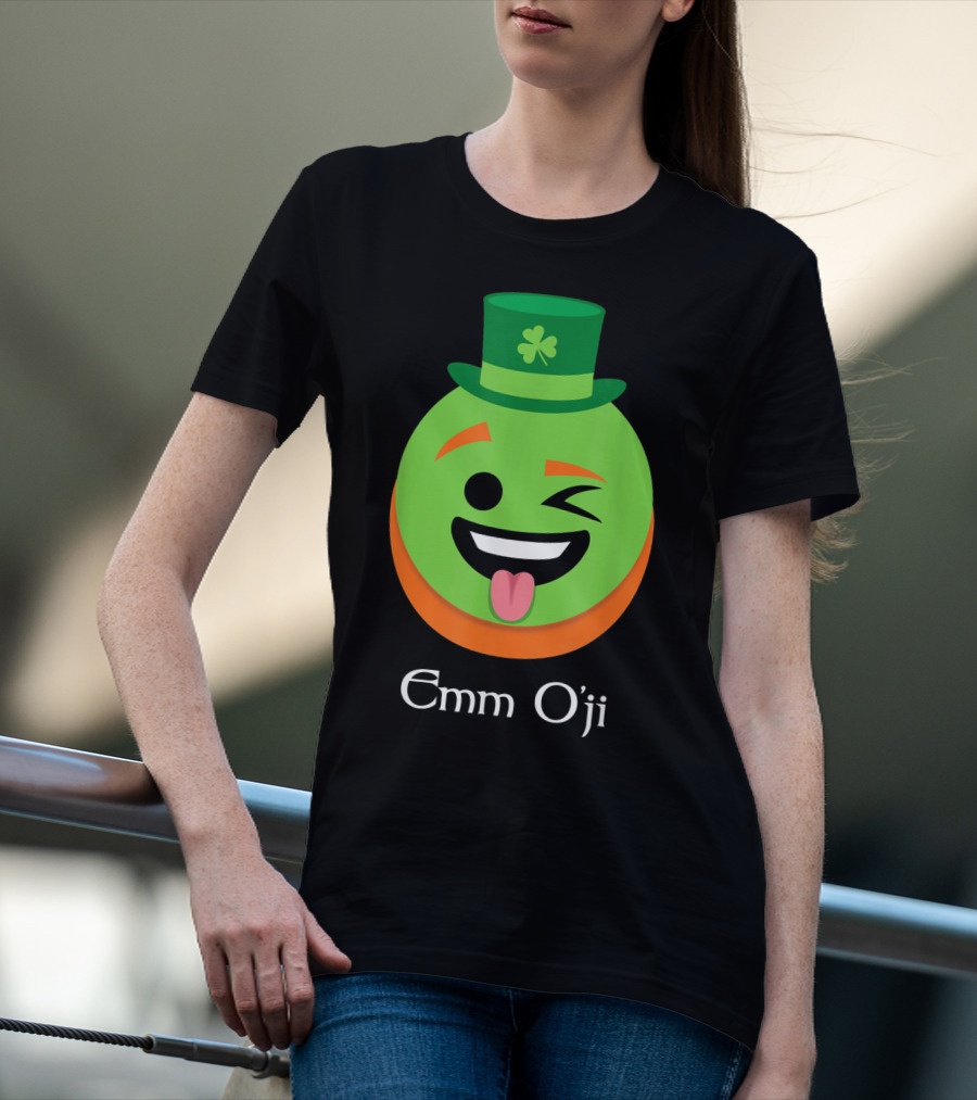Emm O'ji Happy Saint Patricks Day Emoji Irish Fun T-Shirt