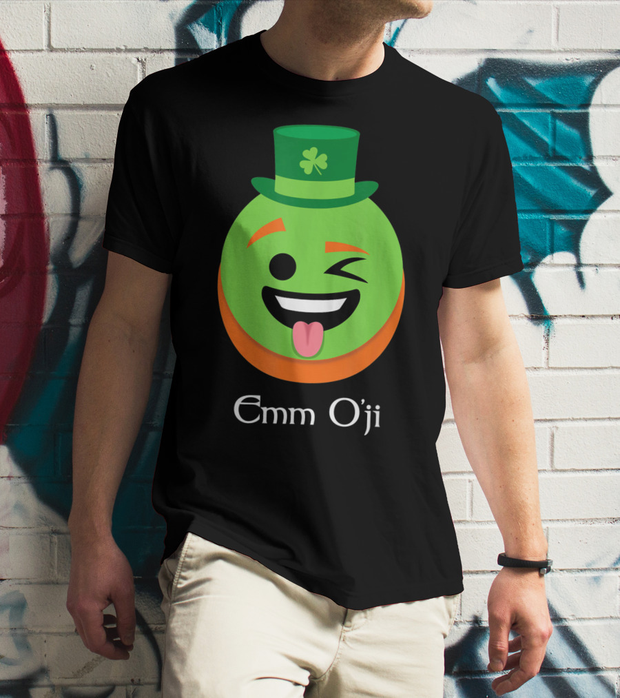 Emm O'ji Happy Saint Patricks Day Emoji Irish Fun T-Shirt