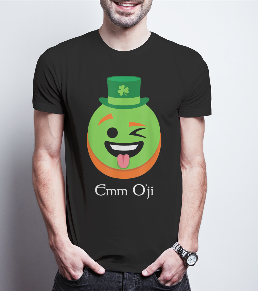 Emm O'ji Happy Saint Patricks Day Emoji Irish Fun T-Shirt