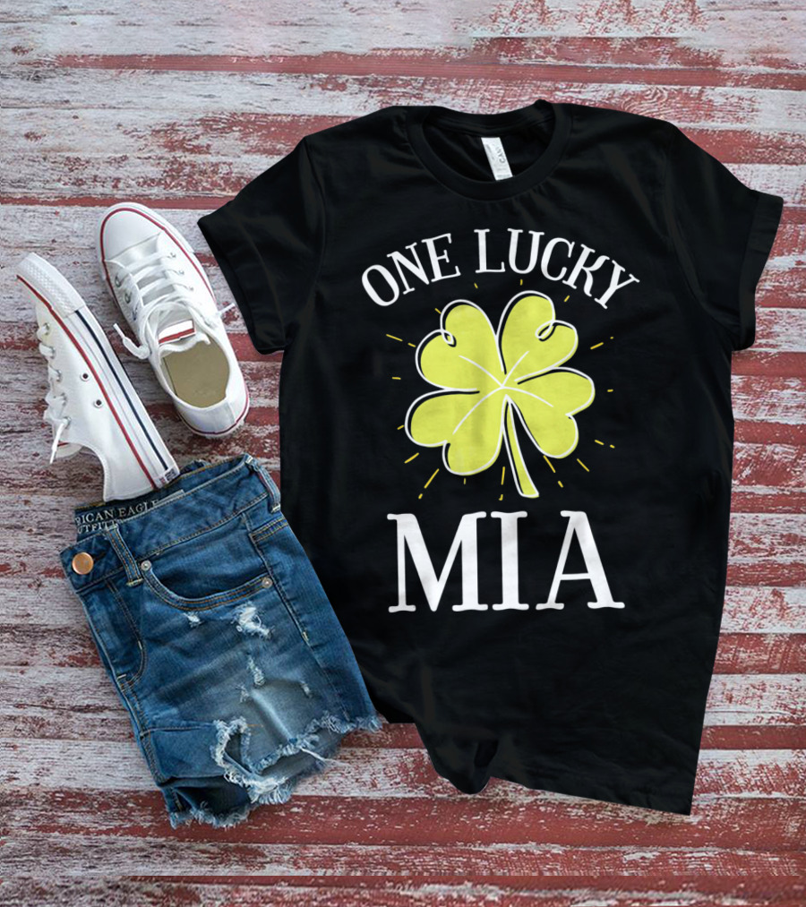 One Lucky Mia St. Patrick's Day Shamrock T-Shirt