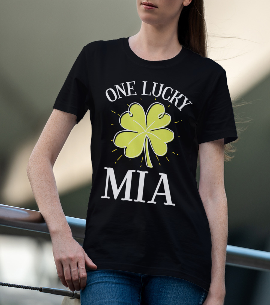 One Lucky Mia St. Patrick's Day Shamrock T-Shirt