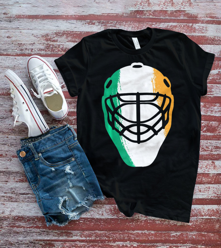 St Patricks Day Irish Hockey Mask T-Shirt