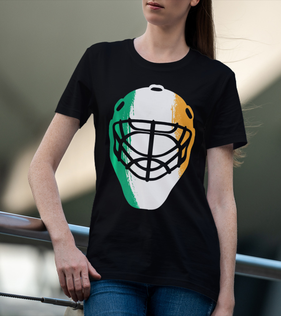 St Patricks Day Irish Hockey Mask T-Shirt