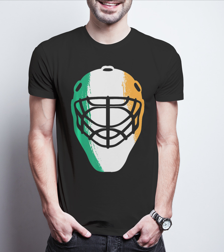 St Patricks Day Irish Hockey Mask T-Shirt