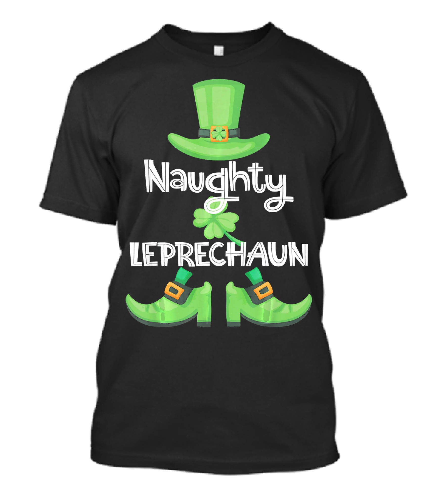 Naughty Leprechaun Family Matching Group St. Patrick's T-Shirt