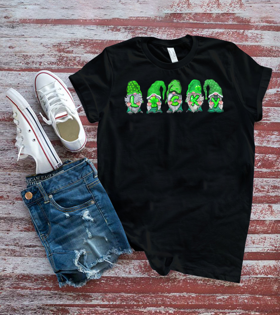 Leprechaun Gnomes Lucky Irish Patricks T-Shirt