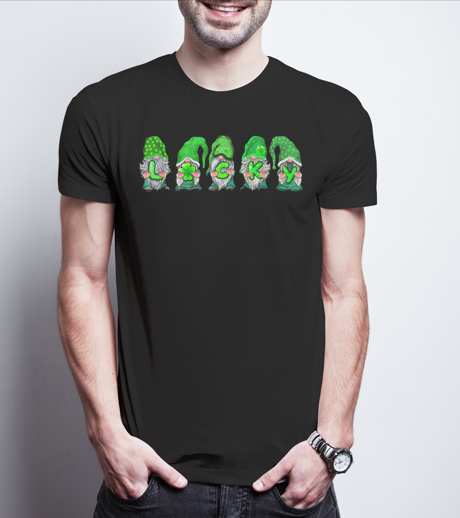 Leprechaun Gnomes Lucky Irish Patricks T-Shirt