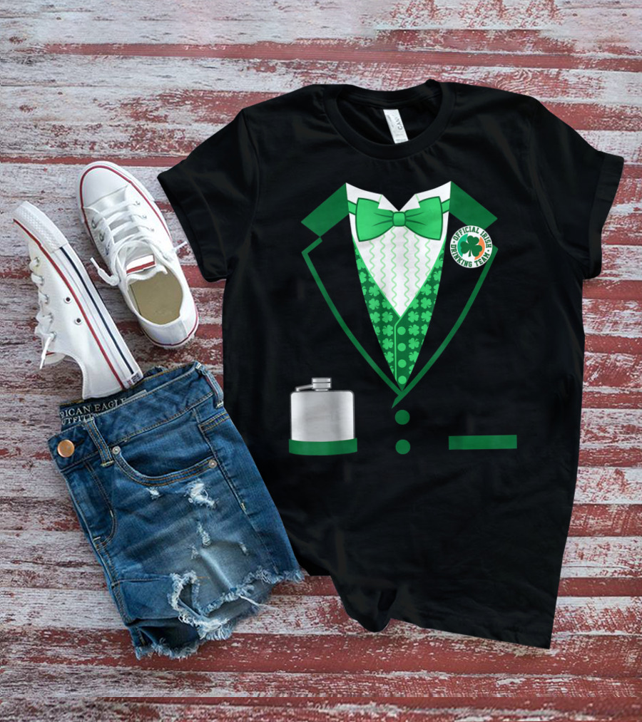 Mens St. Patricks Day Costume Official Irish Drinking Team Funny Iris T-Shirt