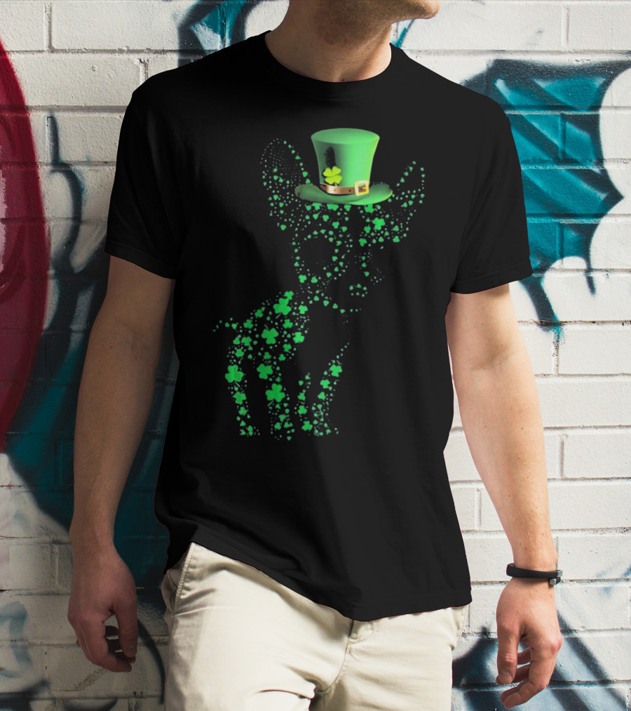 Happy St. Patrick's Day Chihuahua Lucky Shamrock Hat T-Shirt