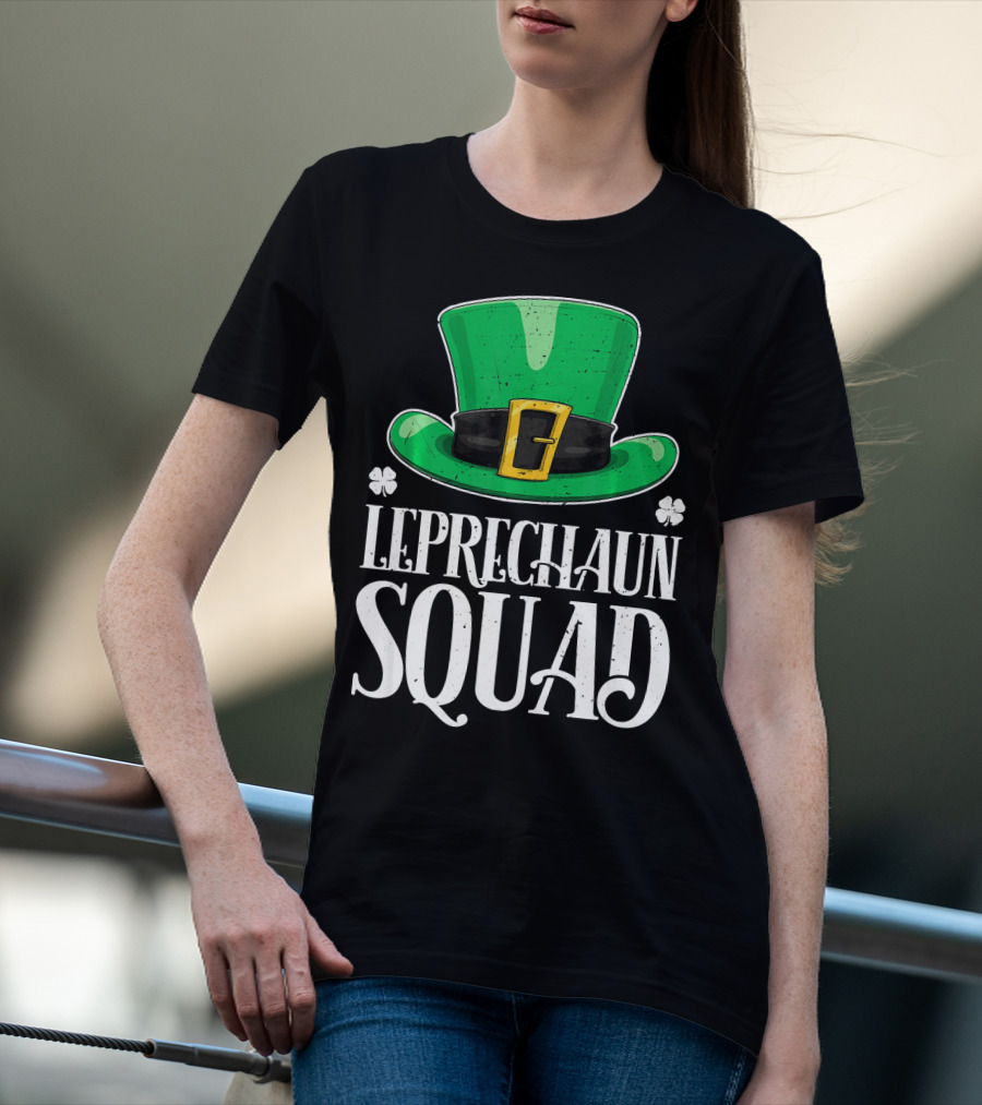 Leprechaun Squad St. Patrick's Day Irish Hat T-Shirt