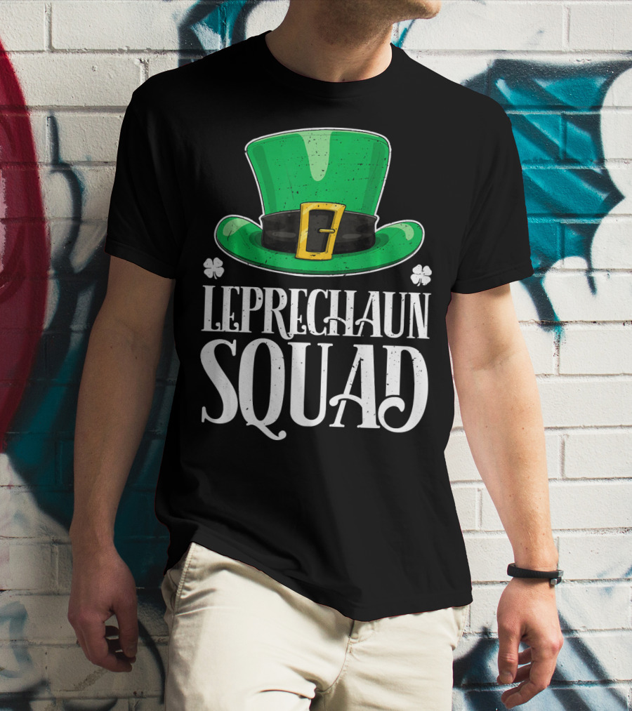 Leprechaun Squad St. Patrick's Day Irish Hat T-Shirt