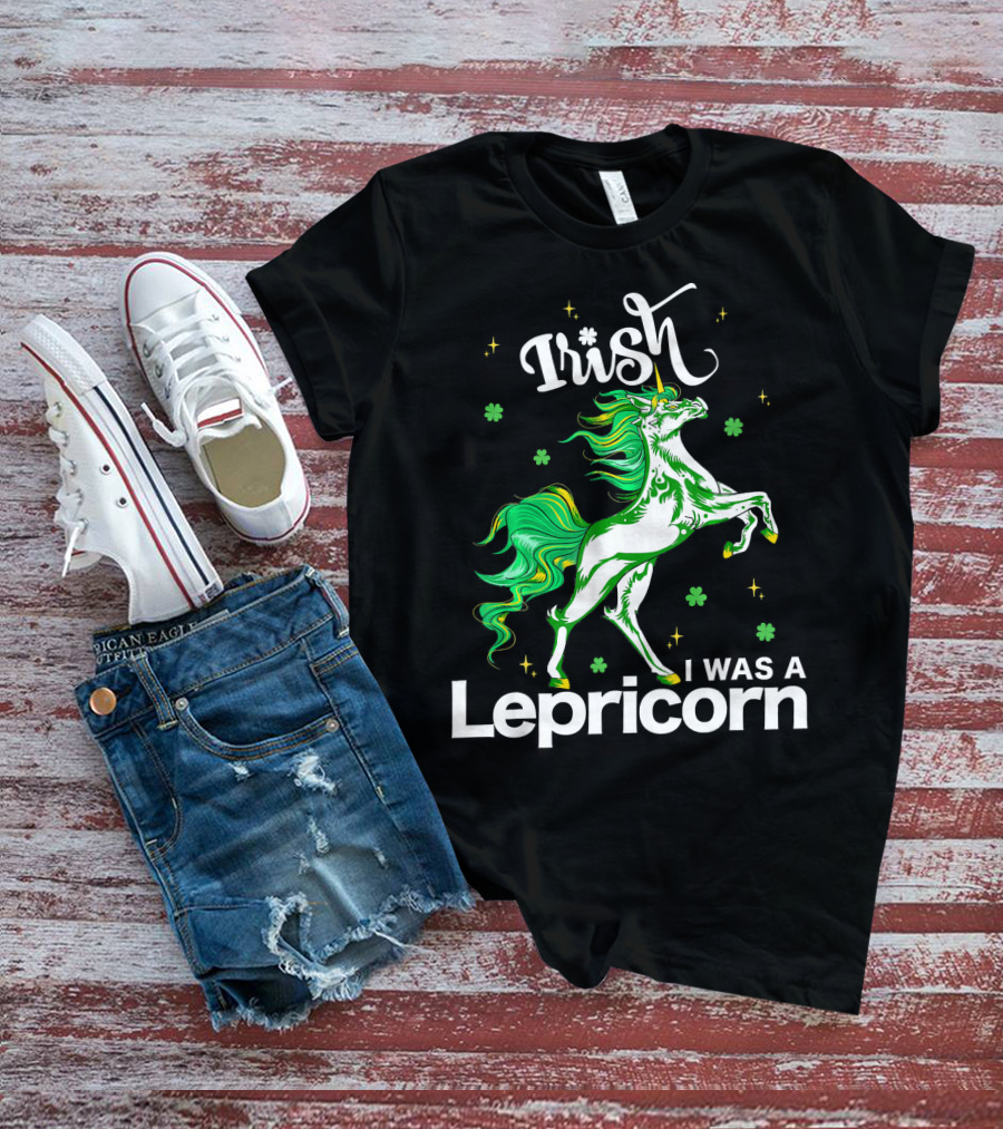 Irish I Was A Lepricorn Unicorn St Patrick's Day Fantasy T-Shirt