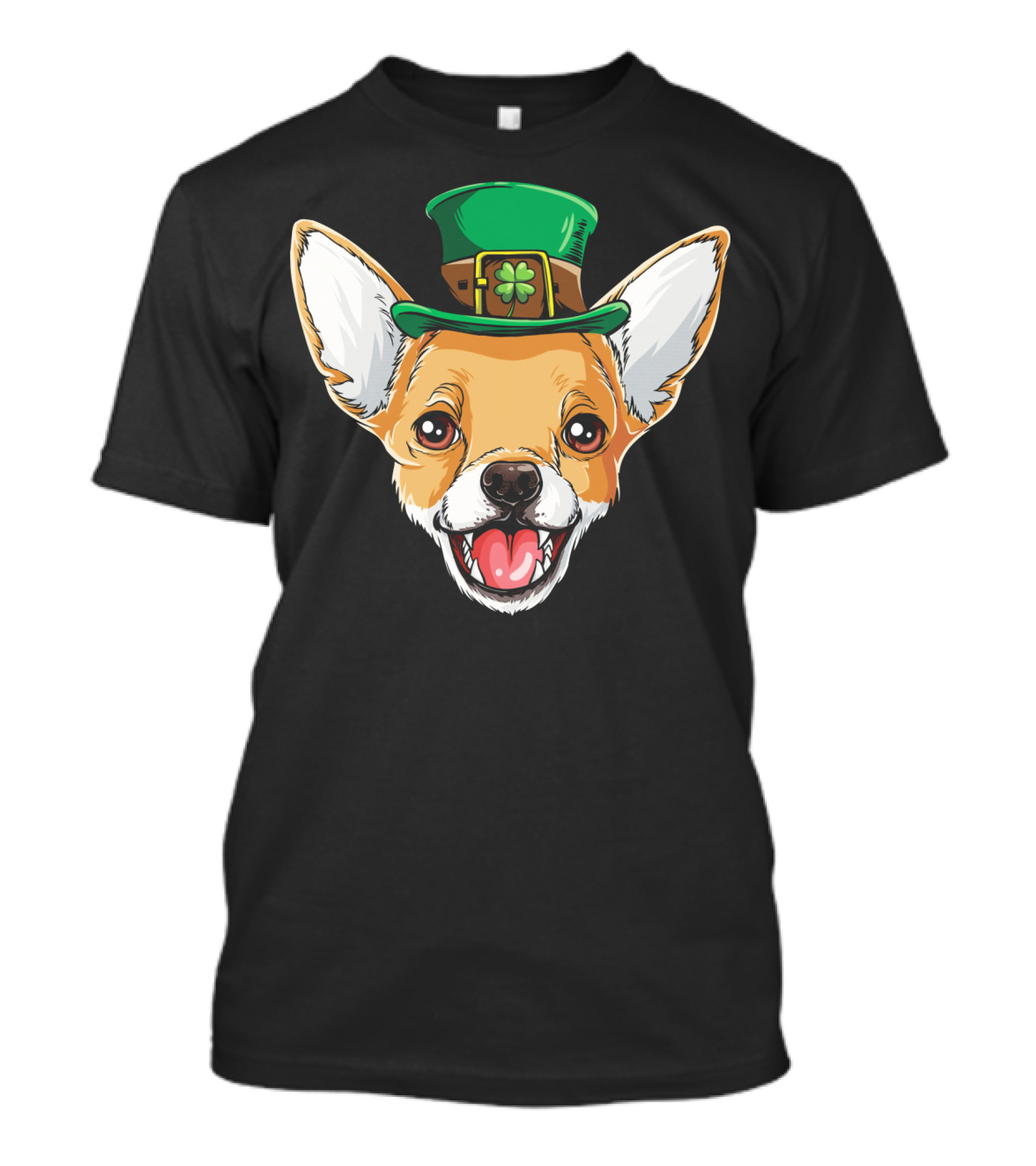 Chihuahua Leprechaun Hat Shamrock T-Shirt