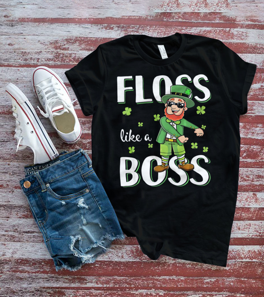 FLOSS LIKE A BOSS FLOSSING LEPRECHAUN T-Shirt