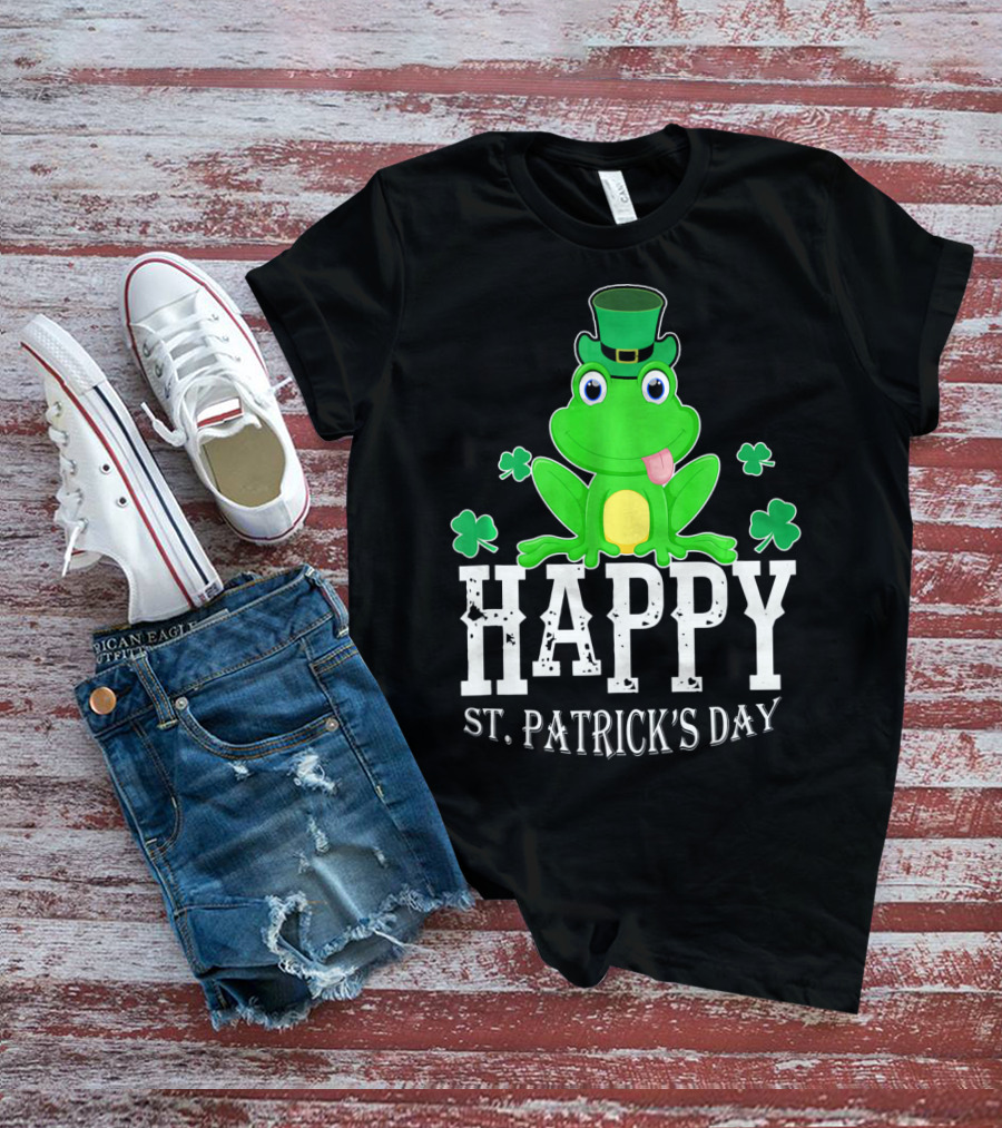 Happy St. Patrick's Day Irish Frog T-Shirt