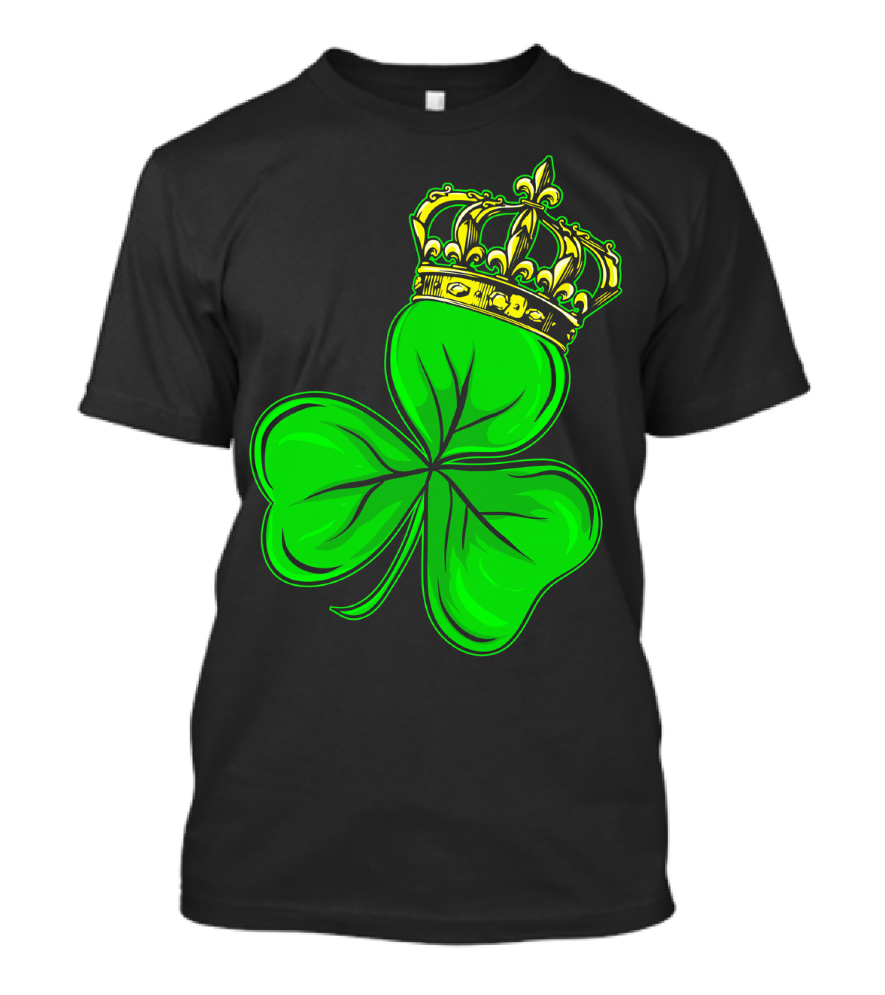 St Patricks Day Shamrock Irish Crown T-Shirt