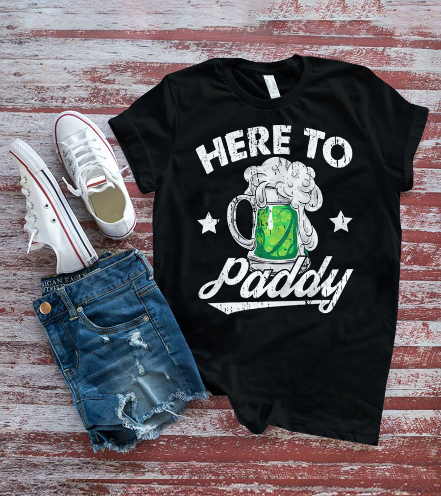 Here To Paddy Green Beer Mug St Pat T-Shirt