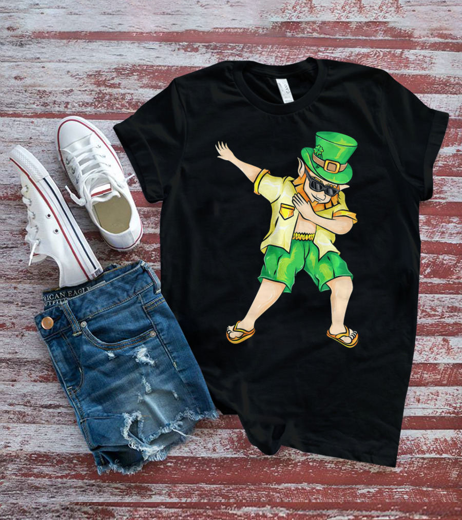 Summer Dabbing Leprechaun St. Patrick's T-Shirt