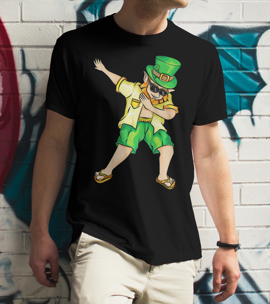 Summer Dabbing Leprechaun St. Patrick's T-Shirt